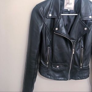 Zara Black Faux Leather Jacket